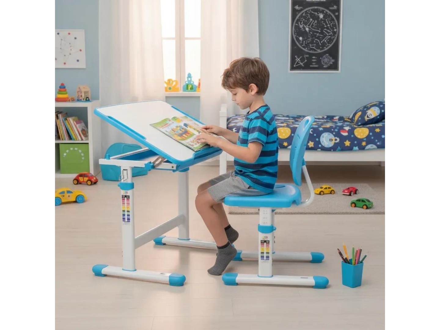 Комплект меблів шкільний Evo-kids Evo-05 Ergo BL — фото 2